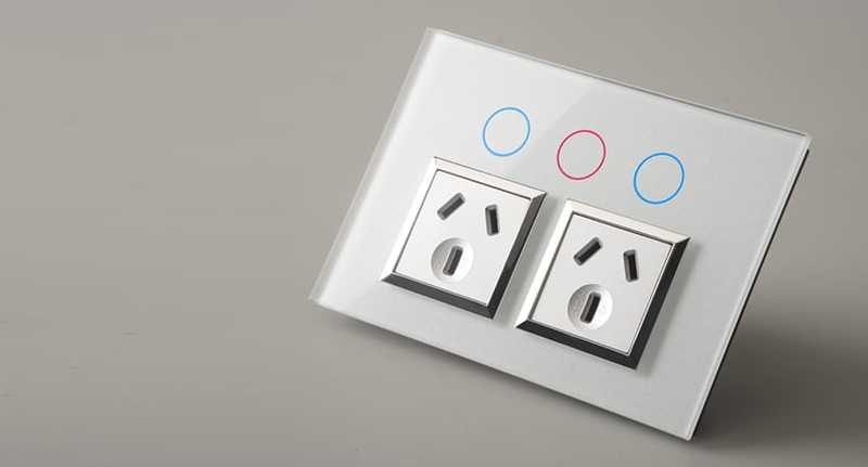 glass panel power outlets